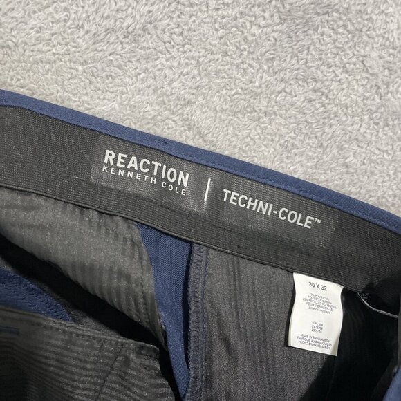 NEW Kenneth cole reaction techni-cole pants slim fit 30x32 Blue - Picture 6 of 8